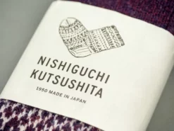 Nishiguchi Kutsushita Wool Jacquard Socks Good Purple