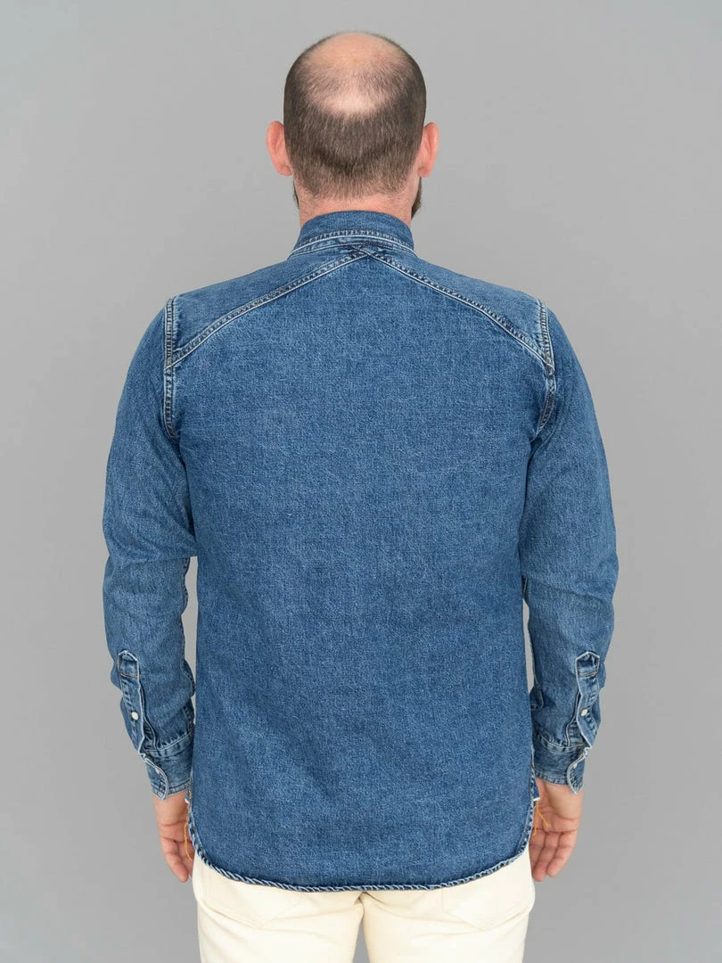 3sixteen Crosscut Western Stonewashed Denim Shirt NEW ARRIVALS 5 3sixteen Crosscut Western Stonewashed Denim Shirt NEW ARRIVALS