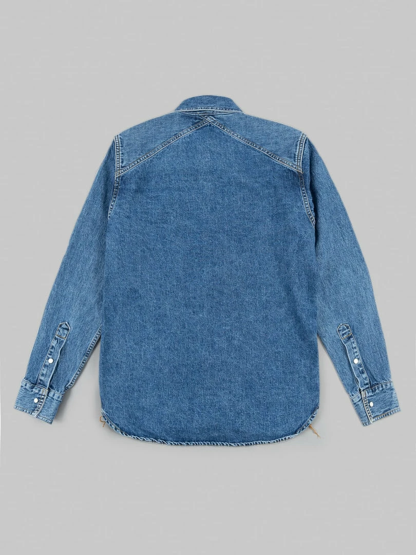 3sixteen Crosscut Western Stonewashed Denim Shirt NEW ARRIVALS 11 3sixteen Crosscut Western Stonewashed Denim Shirt NEW ARRIVALS