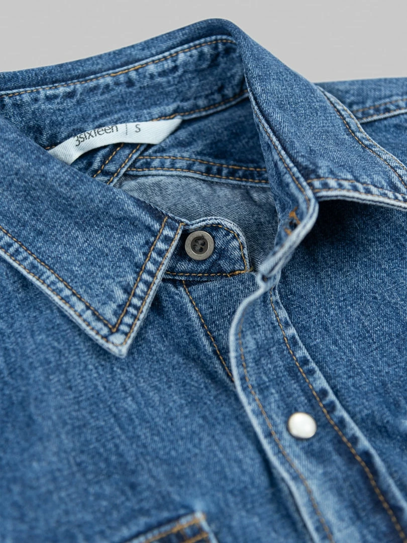 3sixteen Crosscut Western Stonewashed Denim Shirt NEW ARRIVALS 15 3sixteen Crosscut Western Stonewashed Denim Shirt NEW ARRIVALS