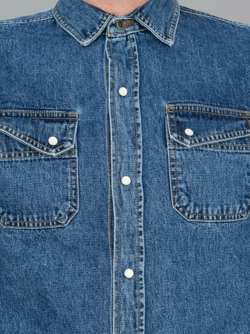 3sixteen Crosscut Western Stonewashed Denim Shirt NEW ARRIVALS 7 3sixteen Crosscut Western Stonewashed Denim Shirt NEW ARRIVALS