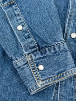 3sixteen Crosscut Western Stonewashed Denim Shirt NEW ARRIVALS 40 3sixteen Crosscut Western Stonewashed Denim Shirt NEW ARRIVALS