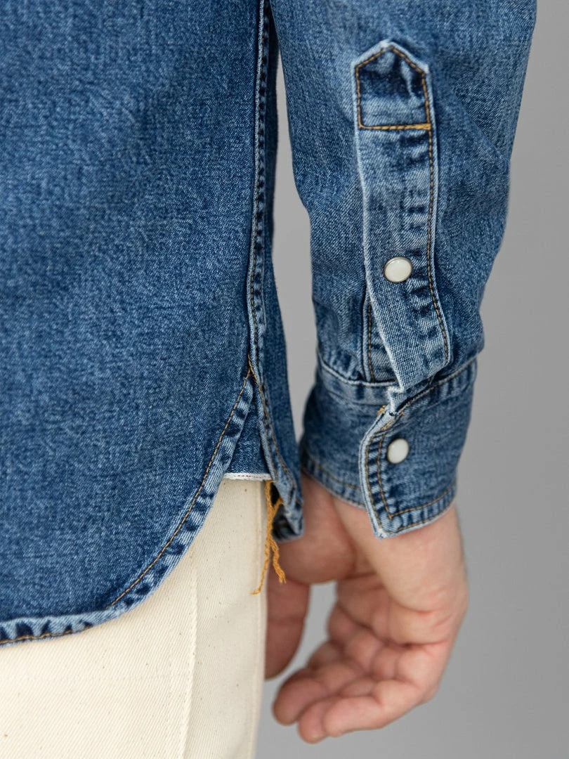 3sixteen Crosscut Western Stonewashed Denim Shirt NEW ARRIVALS 10 3sixteen Crosscut Western Stonewashed Denim Shirt NEW ARRIVALS