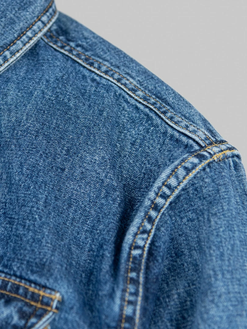 3sixteen Crosscut Western Stonewashed Denim Shirt NEW ARRIVALS 19 3sixteen Crosscut Western Stonewashed Denim Shirt NEW ARRIVALS