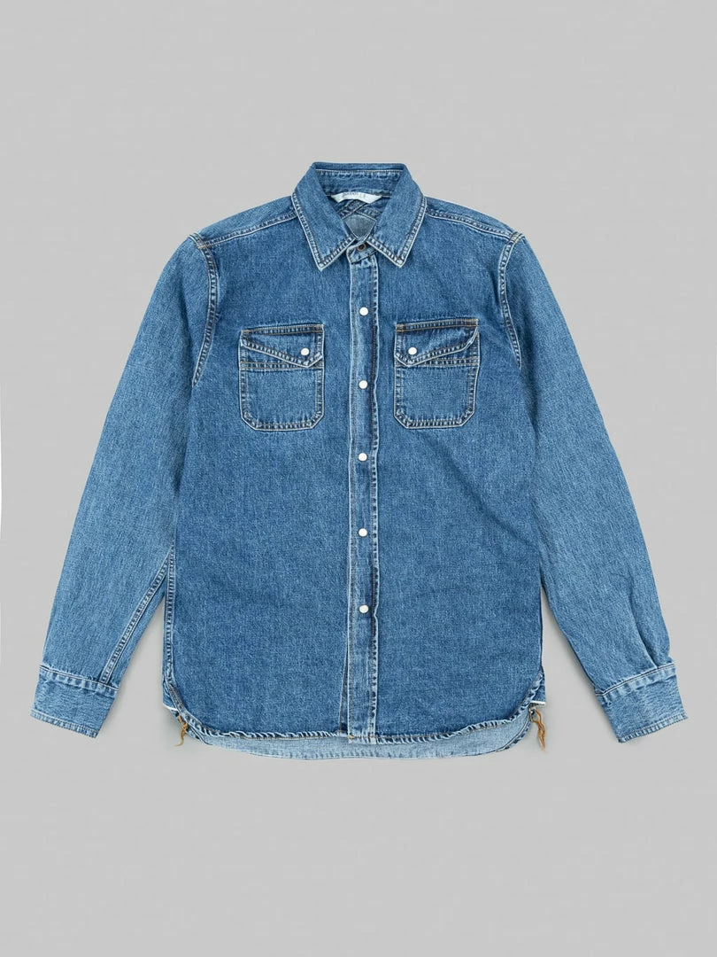 3sixteen Crosscut Western Stonewashed Denim Shirt NEW ARRIVALS 3 3sixteen Crosscut Western Stonewashed Denim Shirt NEW ARRIVALS