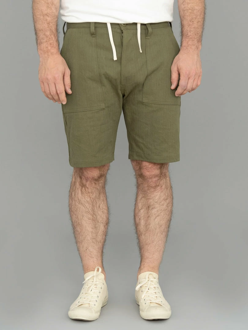 3sixteen Fatigue Shorts HBT Herringbone Twill Washed Olive NEW ARRIVALS 3 3sixteen Fatigue Shorts HBT Herringbone Twill Washed Olive NEW ARRIVALS