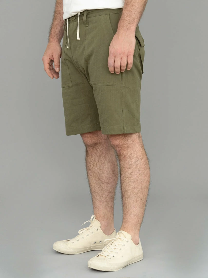 3sixteen Fatigue Shorts HBT Herringbone Twill Washed Olive NEW ARRIVALS 5 3sixteen Fatigue Shorts HBT Herringbone Twill Washed Olive NEW ARRIVALS