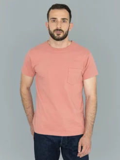 3sixteen Garment Dyed Pocket T-Shirt Faded Pink