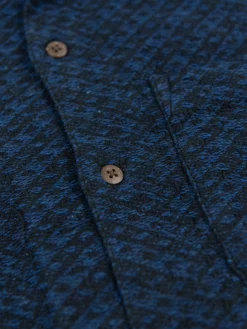 3sixteen Vacation Shirt Overdye Jacquard Black NEW ARRIVALS