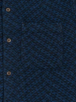 3sixteen Vacation Shirt Overdye Jacquard Black NEW ARRIVALS