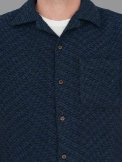 3sixteen Vacation Shirt Overdye Jacquard Black NEW ARRIVALS