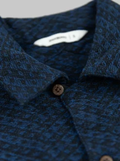 3sixteen Vacation Shirt Overdye Jacquard Black NEW ARRIVALS