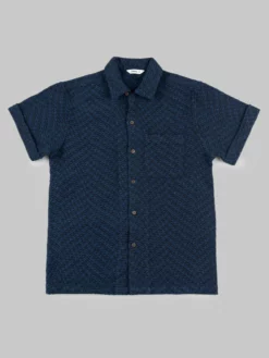 3sixteen Vacation Shirt Overdye Jacquard Black NEW ARRIVALS