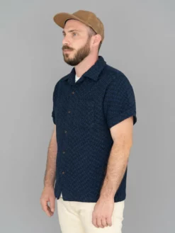 3sixteen Vacation Shirt Overdye Jacquard Black NEW ARRIVALS