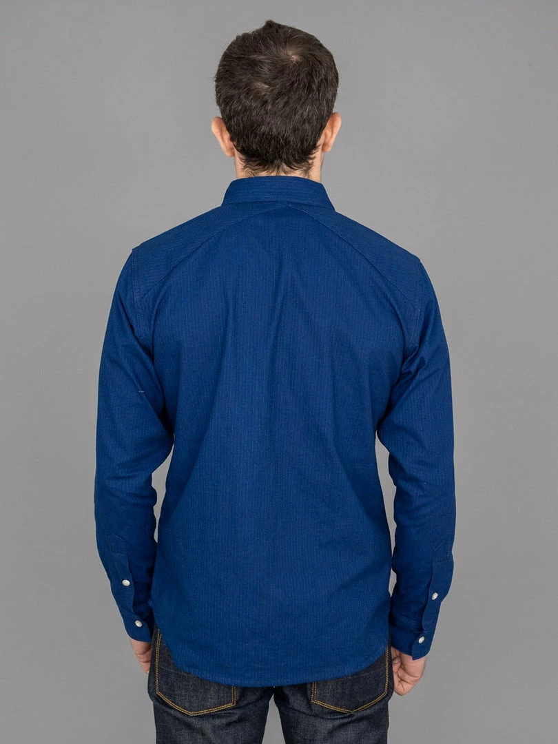3sixteen Long Sleeve Button Down Indigo Sashiko NEW ARRIVALS 4 3sixteen Long Sleeve Button Down Indigo Sashiko NEW ARRIVALS