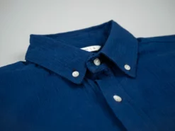 NEW ARRIVALS 3sixteen Short Sleeve Button Down Indigo Sashiko