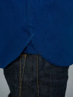 NEW ARRIVALS 3sixteen Short Sleeve Button Down Indigo Sashiko