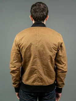 3sixteen Stadium Jacket Waxed Canvas Tan
