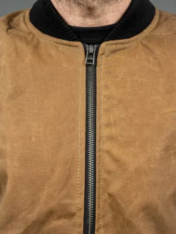 3sixteen Stadium Jacket Waxed Canvas Tan