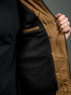 3sixteen Stadium Jacket Waxed Canvas Tan