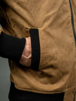 3sixteen Stadium Jacket Waxed Canvas Tan