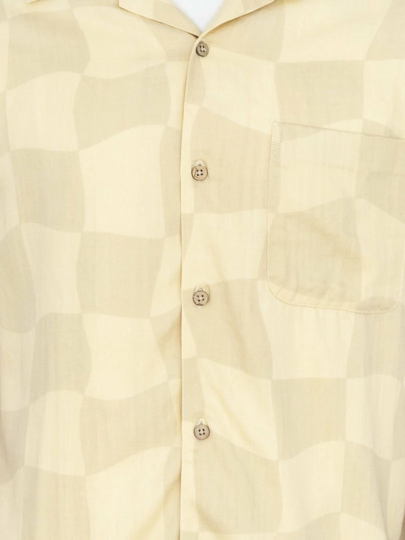 3sixteen Vacation Drunk Chess Shirt Tan/Natural 7 3sixteen Vacation Drunk Chess Shirt Tan/Natural