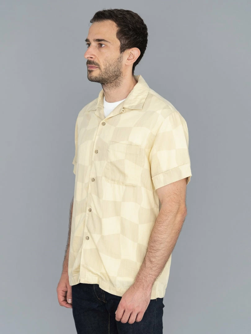 3sixteen Vacation Drunk Chess Shirt Tan/Natural 6 3sixteen Vacation Drunk Chess Shirt Tan/Natural