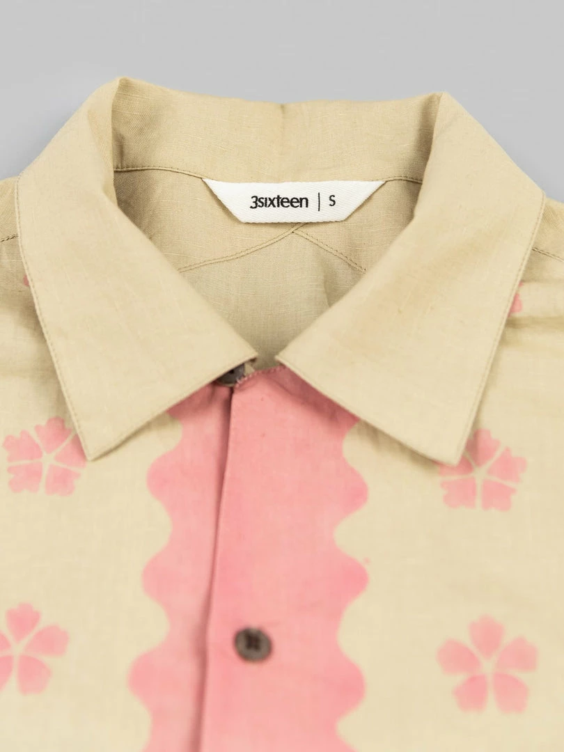 NEW ARRIVALS 3sixteen Vacation Shirt Studio Floral Pink/Natural 11 NEW ARRIVALS 3sixteen Vacation Shirt Studio Floral Pink/Natural