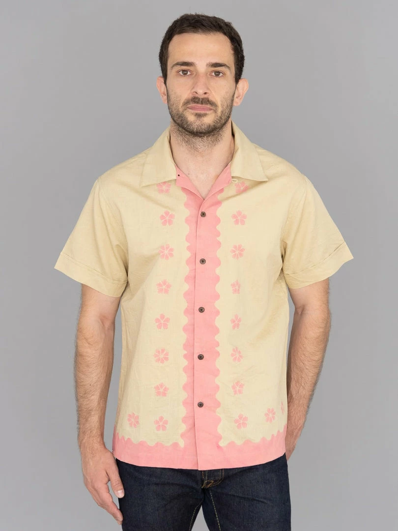 NEW ARRIVALS 3sixteen Vacation Shirt Studio Floral Pink/Natural 6 NEW ARRIVALS 3sixteen Vacation Shirt Studio Floral Pink/Natural