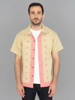 NEW ARRIVALS 3sixteen Vacation Shirt Studio Floral Pink/Natural