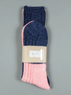 3sixteen X Chup Socks Indigo/Pink