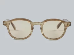 NEW ARRIVALS Calee Wellington Type Glasses Beige/Brown