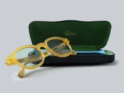 Calee Wellington Type Glasses Yellow/Green