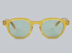 Calee Wellington Type Glasses Yellow/Green