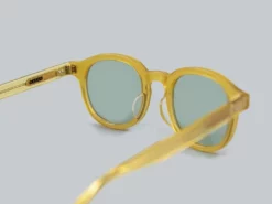 Calee Wellington Type Glasses Yellow/Green