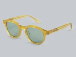 Calee Wellington Type Glasses Yellow/Green