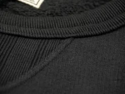Loop & Weft Tompkins Knit V-Gusset Crewneck Sweatshirt Black 31 Loop & Weft Tompkins Knit V-Gusset Crewneck Sweatshirt Black