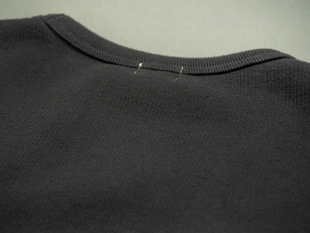 Loop & Weft Tompkins Knit V-Gusset Crewneck Sweatshirt Black 14 Loop & Weft Tompkins Knit V-Gusset Crewneck Sweatshirt Black