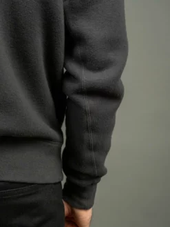 Loop & Weft Tompkins Knit V-Gusset Crewneck Sweatshirt Black 25 Loop & Weft Tompkins Knit V-Gusset Crewneck Sweatshirt Black