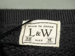 Loop & Weft Tompkins Knit V-Gusset Crewneck Sweatshirt Black 39 Loop & Weft Tompkins Knit V-Gusset Crewneck Sweatshirt Black