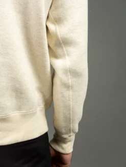 Loop & Weft Tompkins Knit V-Gusset Crewneck Sweatshirt Oatmeal