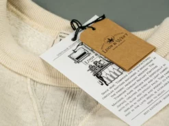 Loop & Weft Tompkins Knit V-Gusset Crewneck Sweatshirt Oatmeal