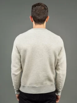 Loop & Weft Tompkins Knit V-Gusset Crewneck Sweatshirt Grey