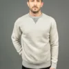 Loop & Weft Tompkins Knit V-Gusset Crewneck Sweatshirt Grey