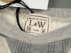 Loop & Weft Tompkins Knit V-Gusset Crewneck Sweatshirt Grey
