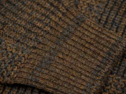 Loop & Weft Merino Super Lamb Switch Panel Crewneck Sweater Deep Clay Brown 37 Loop & Weft Merino Super Lamb Switch Panel Crewneck Sweater Deep Clay Brown