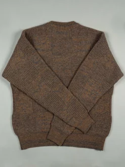 Loop & Weft Merino Super Lamb Switch Panel Crewneck Sweater Deep Clay Brown 32 Loop & Weft Merino Super Lamb Switch Panel Crewneck Sweater Deep Clay Brown