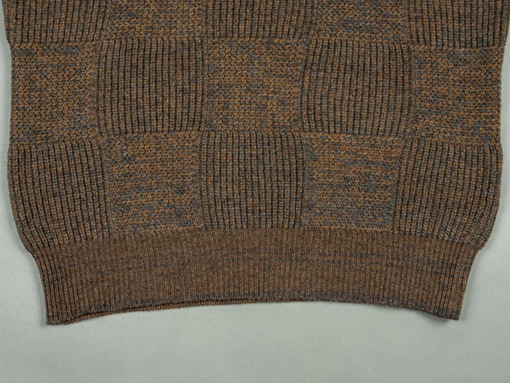 Loop & Weft Merino Super Lamb Switch Panel Crewneck Sweater Deep Clay Brown 12 Loop & Weft Merino Super Lamb Switch Panel Crewneck Sweater Deep Clay Brown