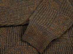 Loop & Weft Merino Super Lamb Switch Panel Crewneck Sweater Deep Clay Brown 40 Loop & Weft Merino Super Lamb Switch Panel Crewneck Sweater Deep Clay Brown