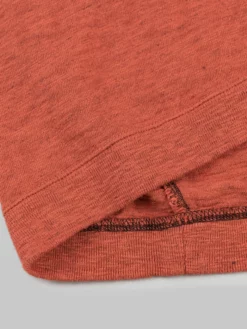 Loop & Weft Heather Slub Cotton Freedom Crewneck T-Shirt Old Brick